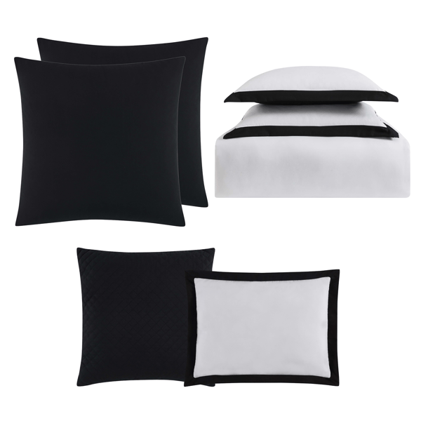 Truly Soft Everyday Hotel Border 7pc. Duvet Set