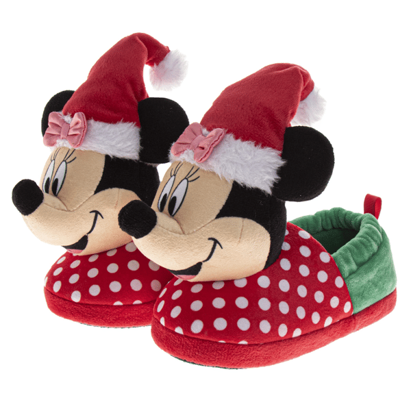 Little Boys  Disney™ Santa Minnie Mouse Christmas Cozy Slippers
