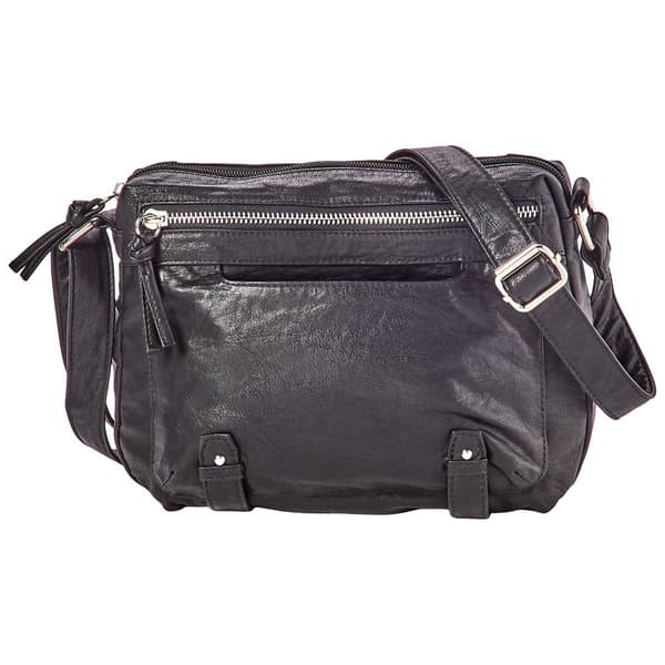 Bueno Vintage Parchment Zip Crossbody
