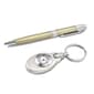 Silver-Tone Watch Key Ring & Pen Gift Set - image 1