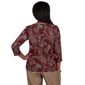 Petite Alfred Dunner Union Square 3/4 Sleeve Paisley Blouse - image 2