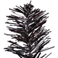 Northlight 3ft. Artificial Black Tinsel Halloween Tree - image 5