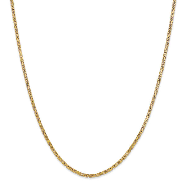 Gold Classics&#40;tm&#41; 2mm. 14kt. Gold Byzantine Chain Necklace - image 