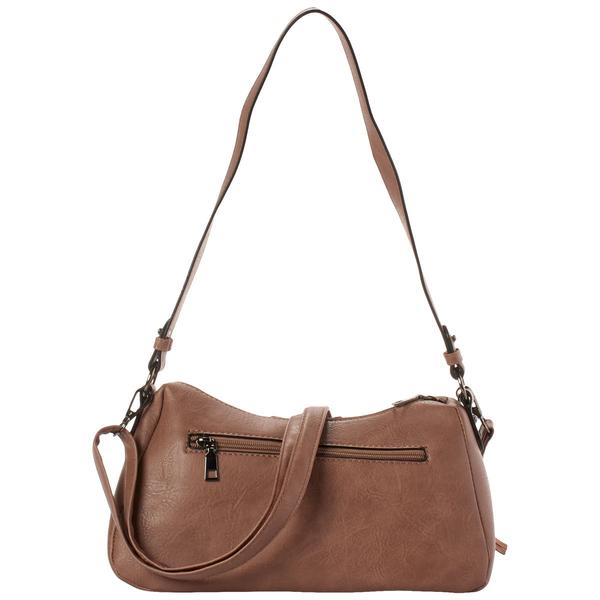 Sam & Hadley Suede Shoulder Bag with Charm