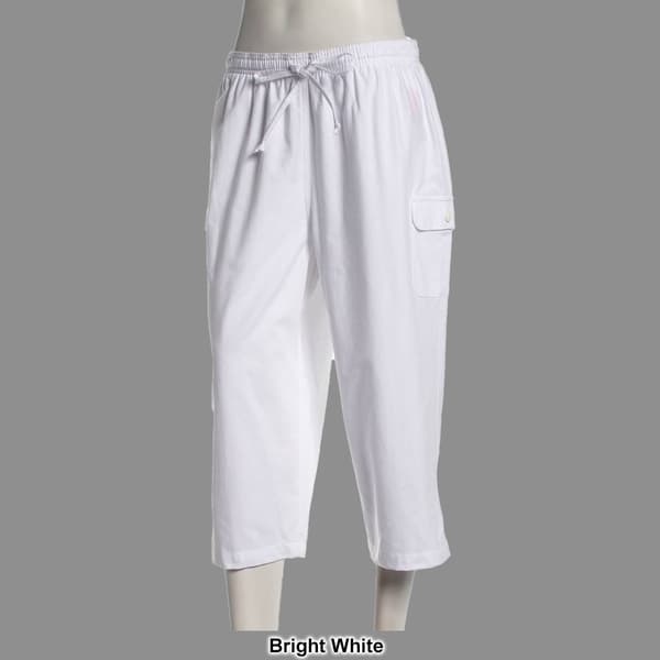 Plus Size Hasting & Smith Drawcord Tie Cargo Capris