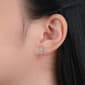Forever New Sterling Silver CZ Round, Heart & Cross Earrings Set - image 3