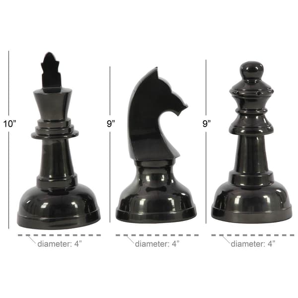 9th & Pike® 3pc. Chess Piece Table Display