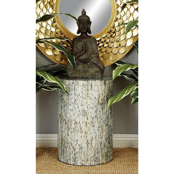 9th & Pike&#174; Multi Shell And Wood Contemporary Accent Table
