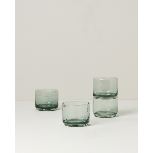 Lenox® Tuscany Classics Stackable Green Short Glasses - Set of 4