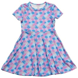 Girls &#40;4-6x&#41; Tales & Stories Jersey Floral Short Sleeve Dress