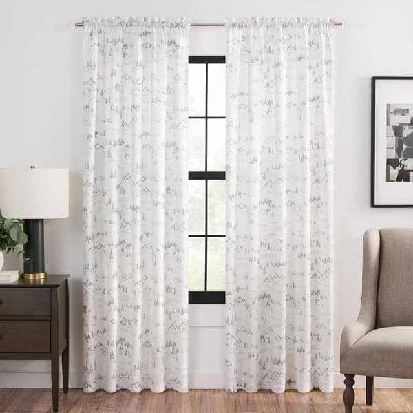 Mountain Vista Curtain Panel Curtain - image 