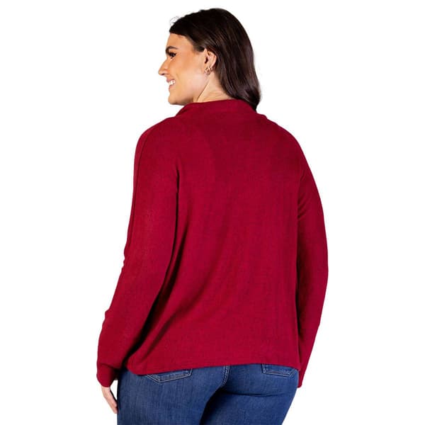 Plus Size 24/7 Comfort Apparel Open Front Bolero Shrug