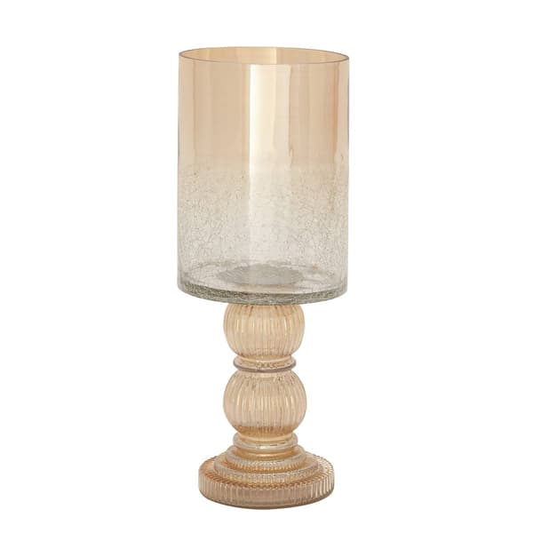 9th & Pike&#174; Marigold Glass Traditional Candle Holder