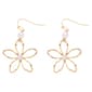 Ashley Cooper(tm) Metal Pearl Flower Drop Earrings - image 1