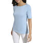 Womens Calvin Klein 3/4 Sleeve Knit Tee w/Shoulder Buttons - image 3