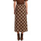 Petite Architect® Pull On Plaid A-Line Skirt - image 3