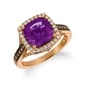 Le Vian(R) 14kt. Rose Gold 2 3/4ctw. Amethyst Diamond Accent Ring - image 1