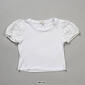 Girls &#40;7-16&#41; No Comment Eyelet Puff Sleeve Rib Yummy Top - image 4