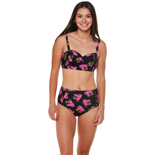 Juniors Betsey Johnson 2pc. Corset Bikini Swim Set