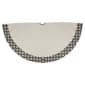 Allstate 54in. Black & White Rhinestone Christmas Tree Skirt - image 2