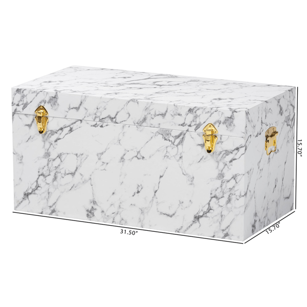 Baxton Studio Brenta Storage Trunk with Lift-Top Lid