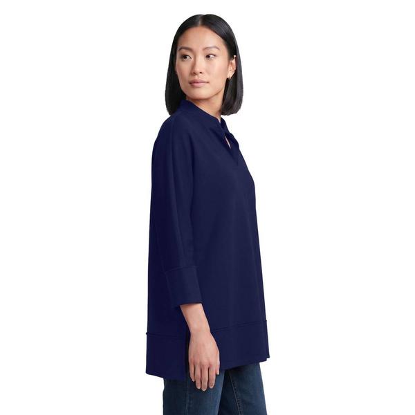 Womens Jones New York 3/4 Sleeve Split Neck Solid Blouse