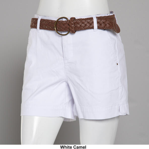 Womens One 5 One Web Braided Belted 5in. Shorts