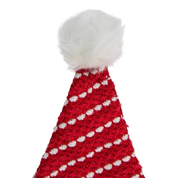 Northlight 17in. Red and White Striped Santa Hat With Pom Pom