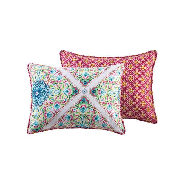 VCNY Home Windsor Reversible Medallion Multicolor Quilt Set