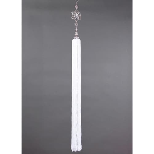 Melrose 42in. Snow Drift Exquisite Crystal Snowflakes Ornament - image 