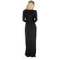 Womens 24/7 Comfort Apparel Ruffled Neck Long Sleeve Long Dress - image 2
