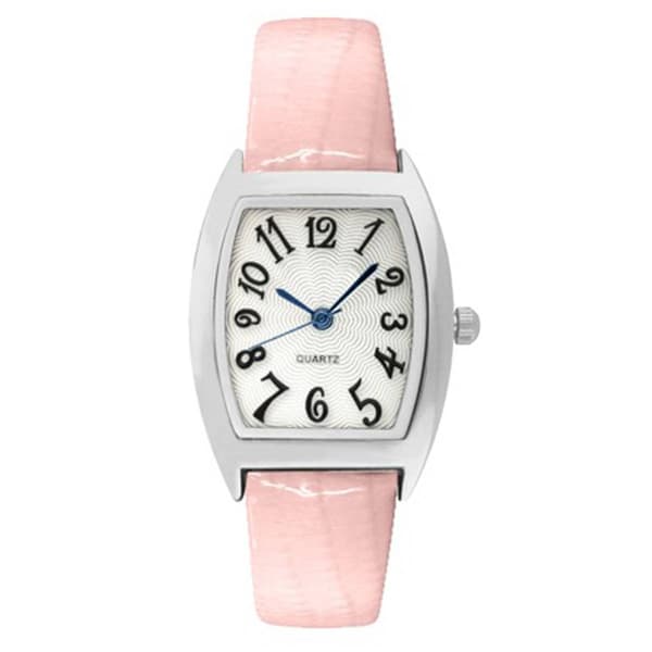 Womens Silver-Tone  Tonneau Shape Case Watch - 9403S-07-H12 - image 
