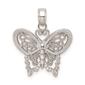 Gold Classics&#40;tm&#41; 14kt. White Gold Polished Butterfly Charm - image 1