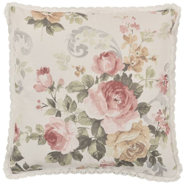 Royal Court Chablis Square Decorative Throw Pillow - 16x16