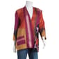 Womens Ali Miles 3/4 Sleeve Faux Suede Patchwork Jacket - image 1