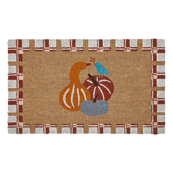 Hallmark Harvest Gourdy Outdoor Coir Doormat