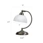 Elegant Designs Mini Modern Bankers Desk Lamp w/Touch Dimmer Base - image 8
