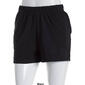 Juniors Eye Candy Cotton Poly Fleece Shorts w/Side Slits-Black - image 3
