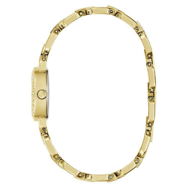 Womens Guess Gold-Tone Blue Dial Analog Watch - GW1019L2