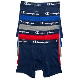 Mens Champion(R) 5pk. Performance Boxer Briefs - Blue/Red