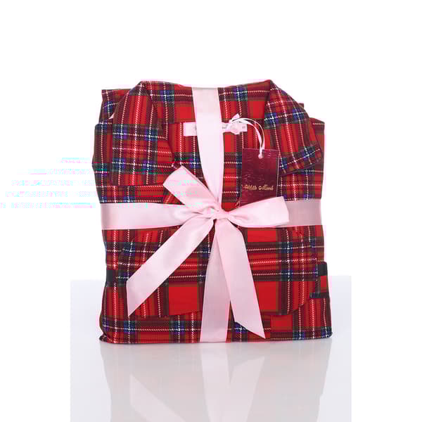 Plus Size White Mark 3pc. Red Plaid Pajama Set