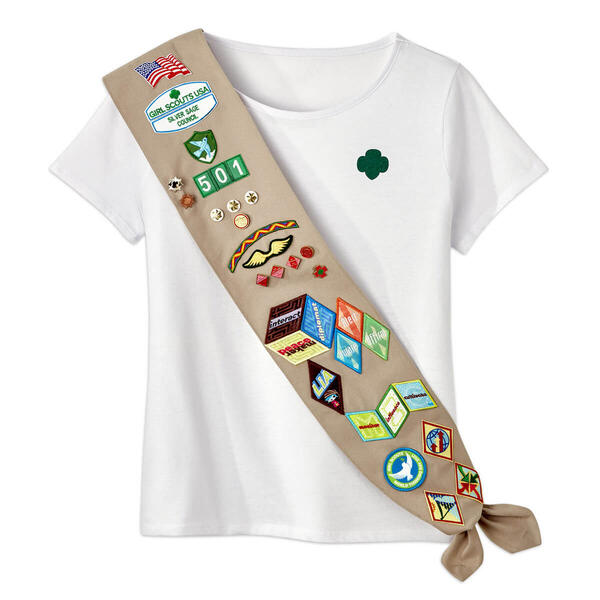 Girl Scouts Cadette/Senior/Ambassador Sash&#40;Recycled Material&#41; - image 