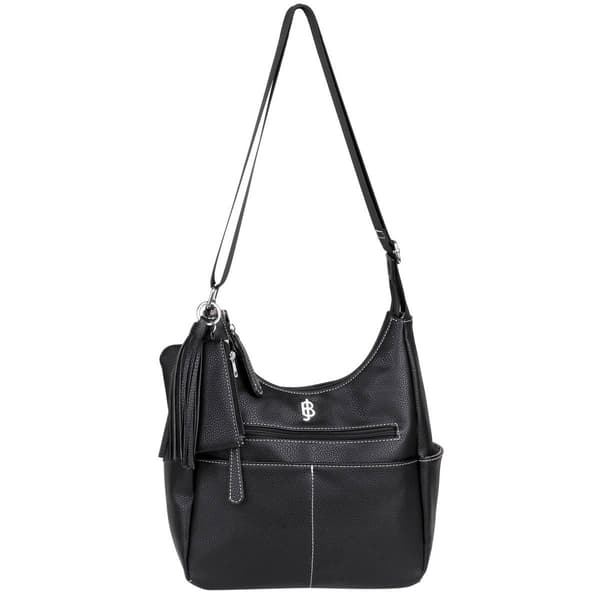 Julia Buxton Pebble Vegan Leather Organization Hobo Bag