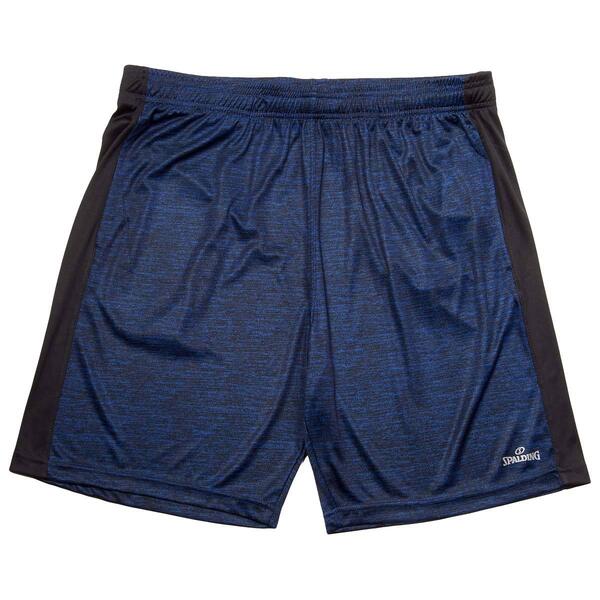 Mens Big &amp; Tall Spalding Crossover Space Dye Active Shorts - image 