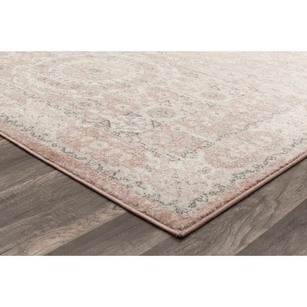 Rugs America™ Hailey Pink Lemonade Transitional Vintage Area Rug Boscov's