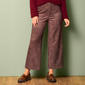 Womens Zac & Rachel Pull On Suede Plaid Patch Pocket Pants - image 1
