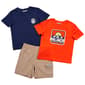 Boys (4-7) Avalanche(R) 3pc. Mountain Range Tees & Shorts Set - image 1