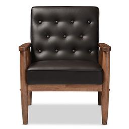 Baxton Studio Sorrento Mid-Century Modern Lounge Chair