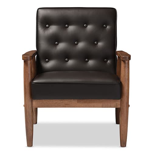 Baxton Studio Sorrento Mid-Century Modern Lounge Chair