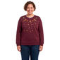 Plus Size Hasting & Smith Falling Leaves Fleece Sweatshirt - image 1
